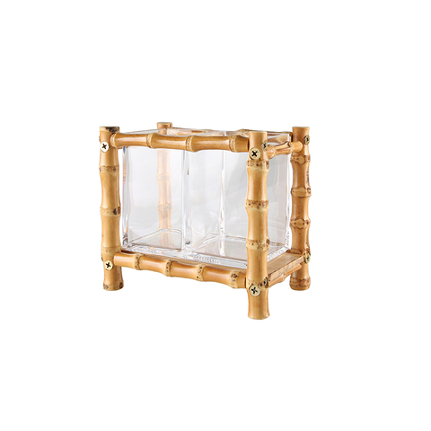 Tempat Pena Akrilik Akar Bambu