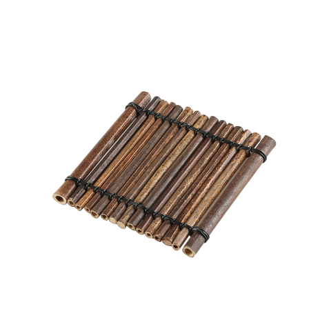 Bambus-Untersetzer, kleine Bambusstangen, hitzebest&auml;ndige Matte, Hot Pad