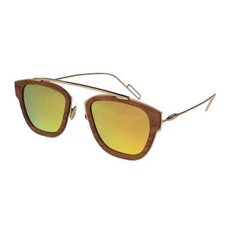 Superleichte, d&uuml;nne Sonnenbrillen aus Metall und Holz